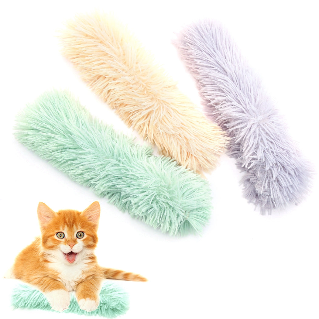 3 Packs Catnip Toys, Interactive Cat Kicker Toys, Soft Plush PP Cotton Stuffed Pillows for Cats Kittens, Indoor Plush Toys to Promote Chewing, Exercising