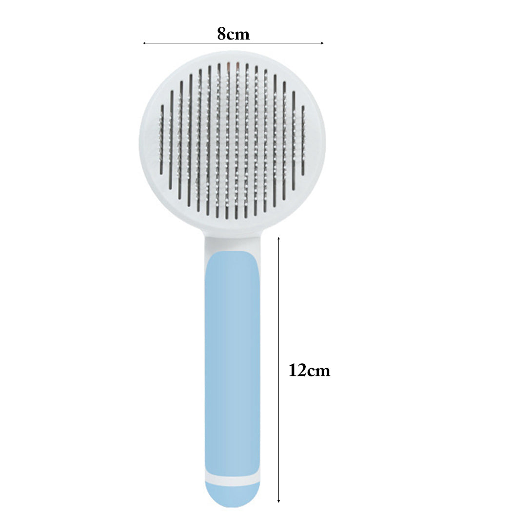 Pet Grooming Comb Round Needle Stainless Cat Grooming Slicker Dog Slicker Brush