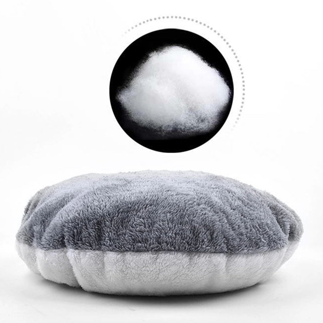 Pet Cat Round Bed Dog Cushion Bed Calming Soft Sleeping Bed with Pillow for Small Dog & Indoor Cats