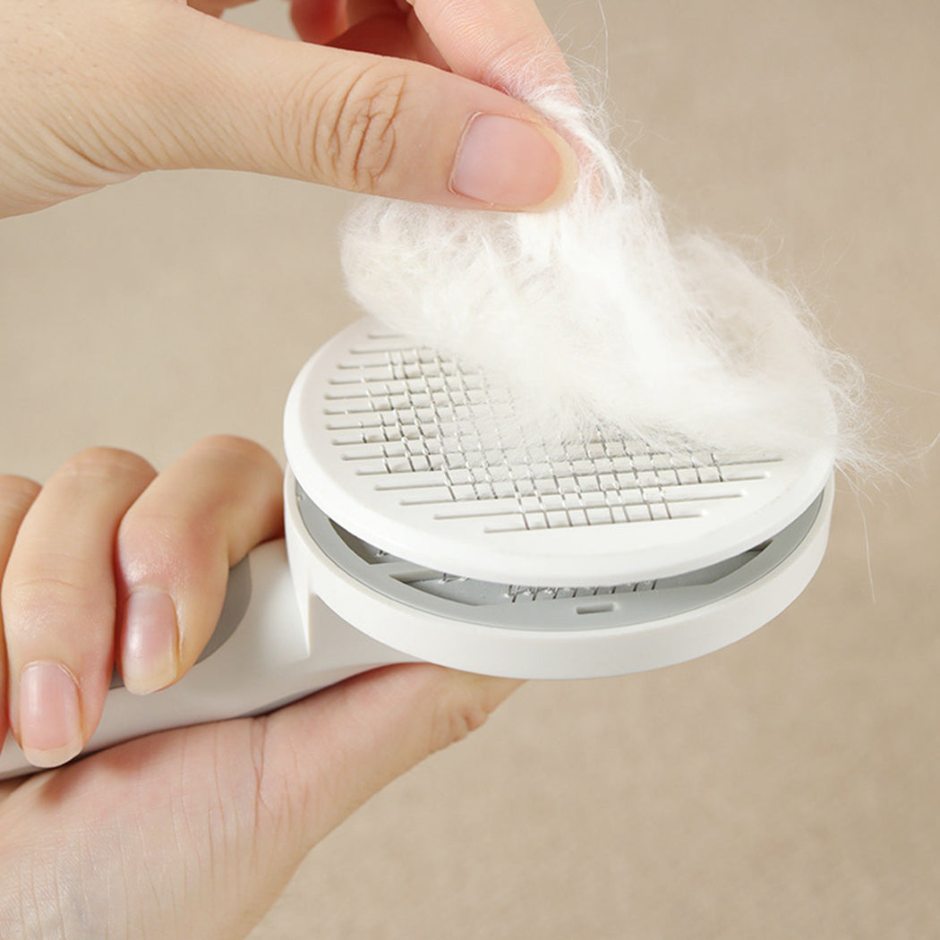 Pet Grooming Comb Round Needle Stainless Cat Grooming Slicker Dog Slicker Brush