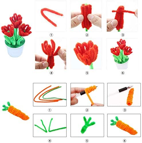 Mumoo Bear 590PCS Pipe Cleaner Craft Set Creative Assorted Craft Supplies DIY Accessories
