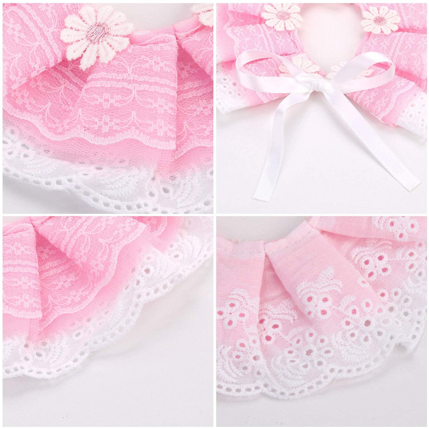 Pet Hat Decorative Cute Crown Lace Pet Headband Pet Costume Hat with Cat Bib