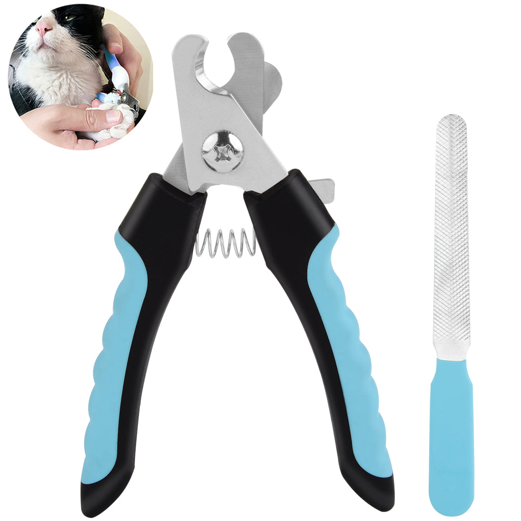 Pet Nail Clipper Ergonomic Non-slip Nail Trimmer Pet Claw Clipper with Nail File