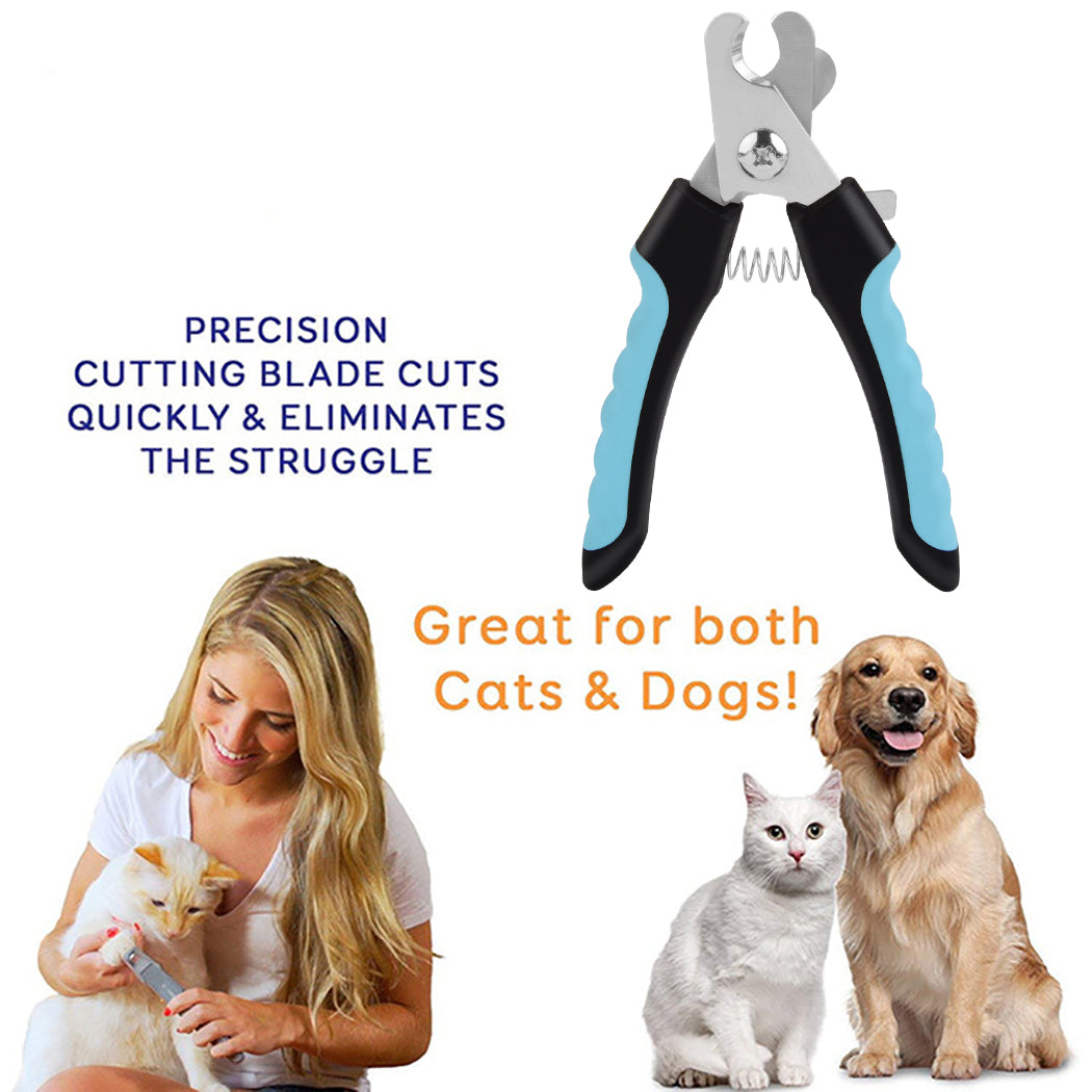 Pet Nail Clipper Ergonomic Non-slip Nail Trimmer Pet Claw Clipper with Nail File