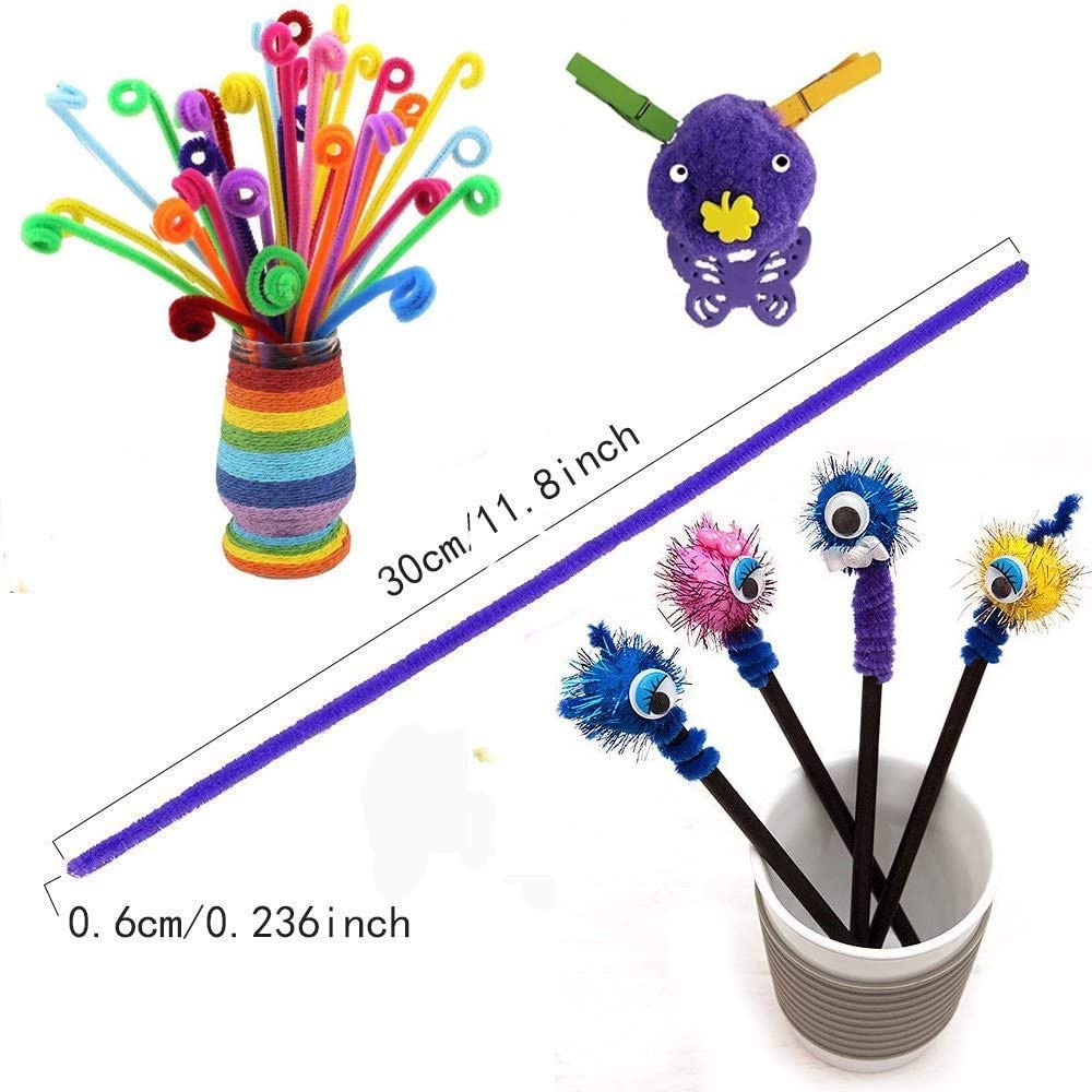 Mumoo Bear 590PCS Pipe Cleaner Craft Set Creative Assorted Craft Supplies DIY Accessories
