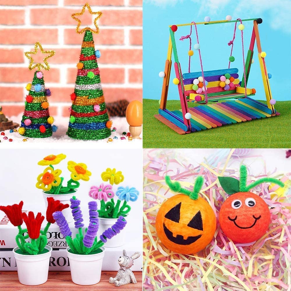 Mumoo Bear 590PCS Pipe Cleaner Craft Set Creative Assorted Craft Supplies DIY Accessories